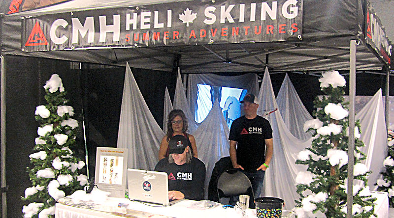 CMH Heli skiing booth