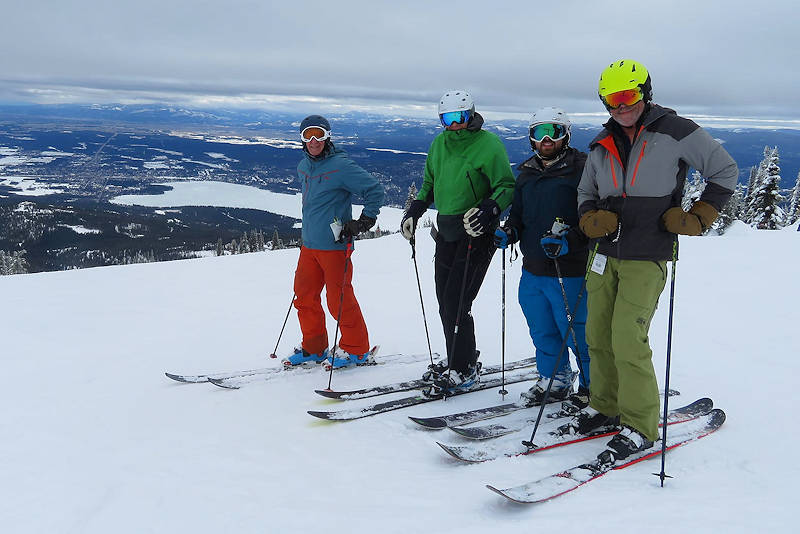 Near the top of Whitefish