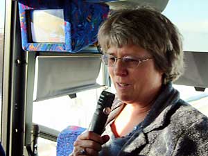 Linda McGavin on the bus to Idaho.