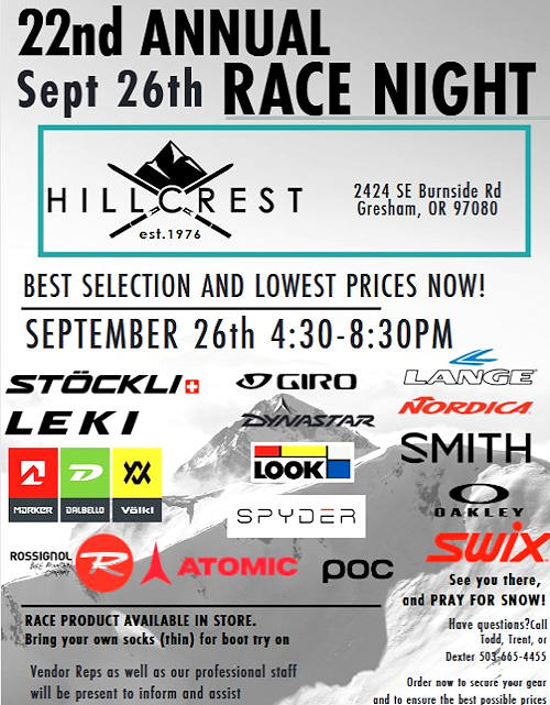 Hillcrest Race Nigh flyer