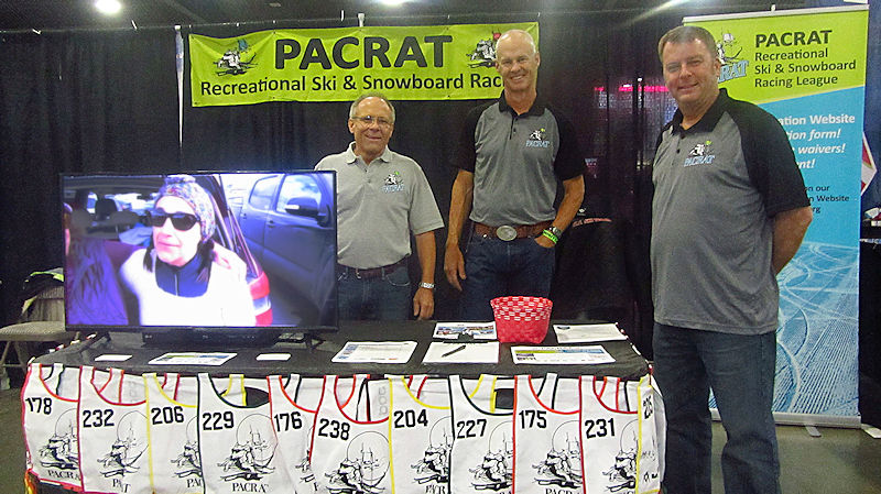 PACRAT racers' booth was right next to the Mt. High booth.