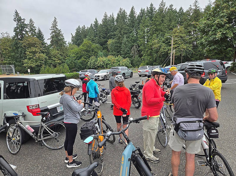 At the starting point