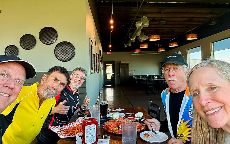 Lunch after the Crown-Zellerbach bike ride