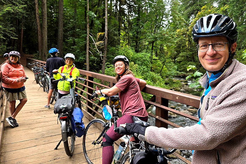 Group on the bridge