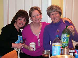 Linda, Mary and Linda at Chocolate Party