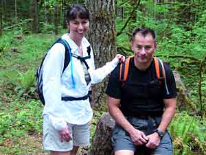 Deirdre and Jim, Mt. High club hike to Gillette Lake